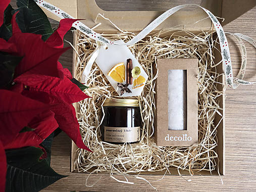 Sviečky - Hrejivý pomaranč - darčeková sada - 18029215_