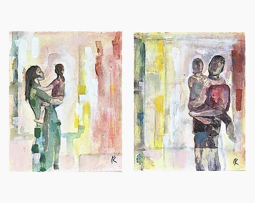 Obrazy - Rodičovstvo, Diptych - 18029718_