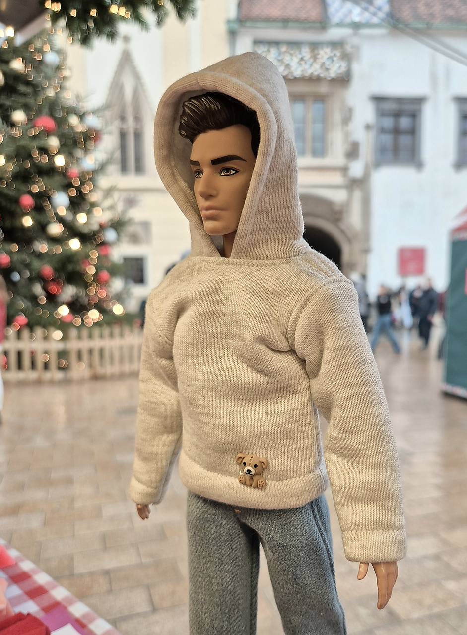 Béžová mikina pre Kena