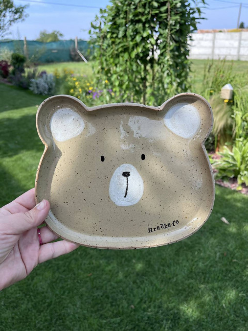 Nádoby - Vlastný text - tanierik medved - 18029113_