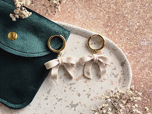 Náušnice - Mašličky - 18031245_