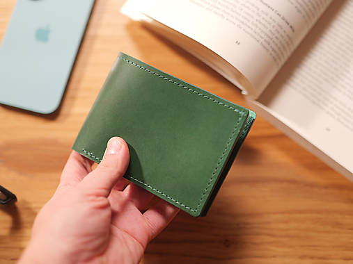 Pánske tašky - Kožená peňaženka - Alex - Coloric - zelená s RFID - 18034104_