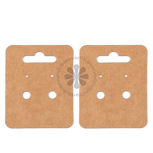 Obalový materiál - (3723) Karta na náušničky, 50x65 mm - 20 ks - 18031750_