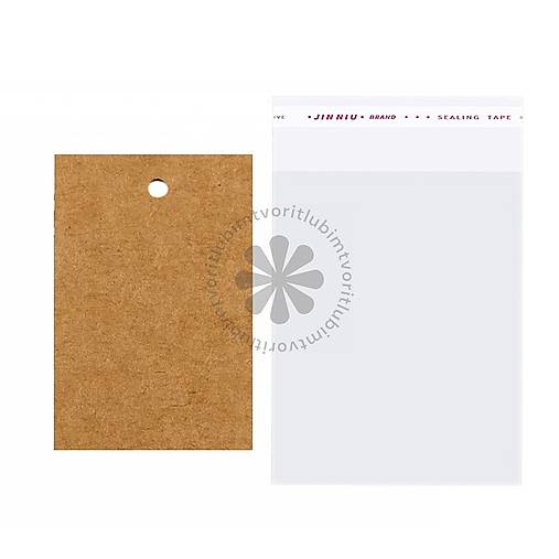 Obalový materiál - (3724) Karta na náušničky, 40x60 mm - 10 balení - 18031754_