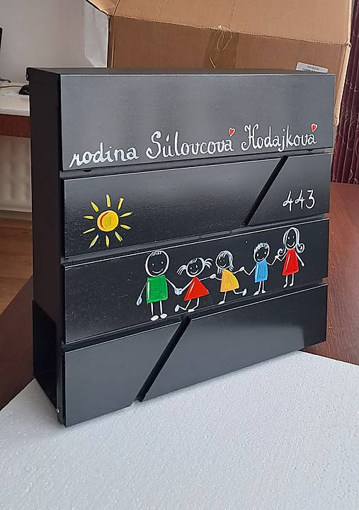 Úložné priestory & Organizácia - Veľká poštová schránka - rodinka - 18033973_