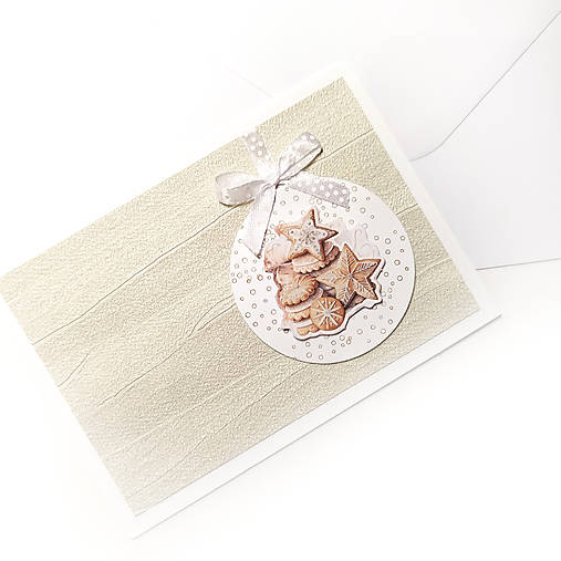 Papiernictvo - Medovníčky - Sladké Vianoce 3 - vianočný pozdrav, pohľadnica - 18031539_