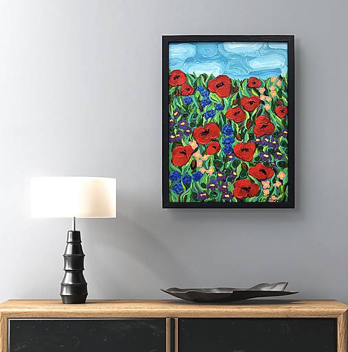 Obrazy - Maky a fialky - 18032298_