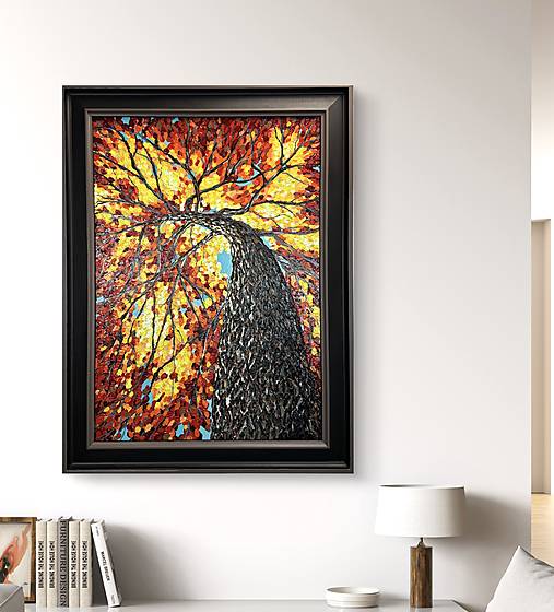 Obrazy - Jesenný strom - 18032640_