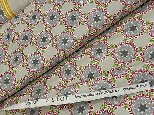 100% BAVLNA STOFFRANCUZSKO / HVIEZDY