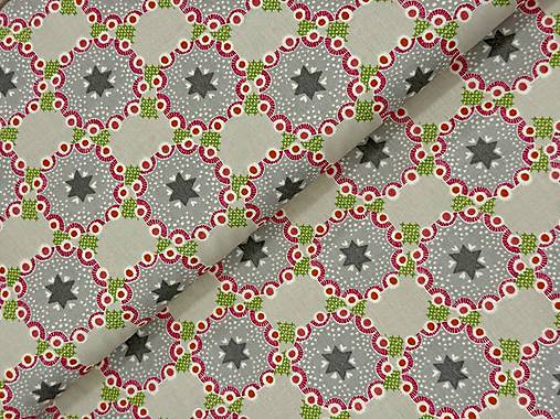 100% BAVLNA STOFFRANCUZSKO / HVIEZDY