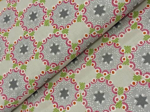 100% BAVLNA STOFFRANCUZSKO / HVIEZDY