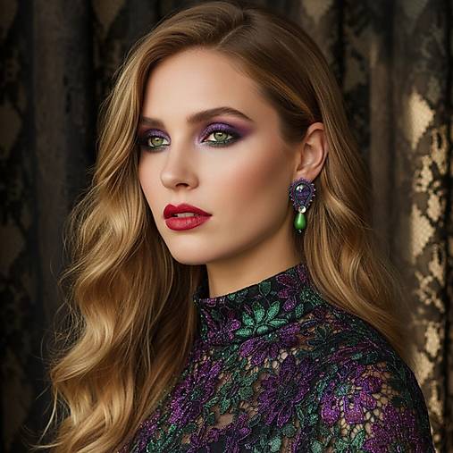 Náušnice - Šujtášové náušnice NOČNÉ KVAPKY - 18032963_