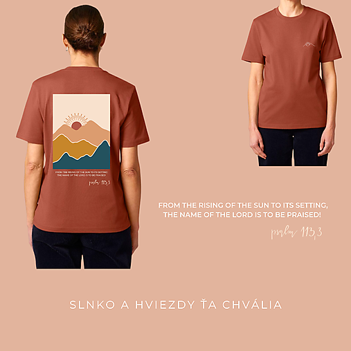 SLNKO A HVIEZDY ŤA CHVÁLIA (slnko) - tričko