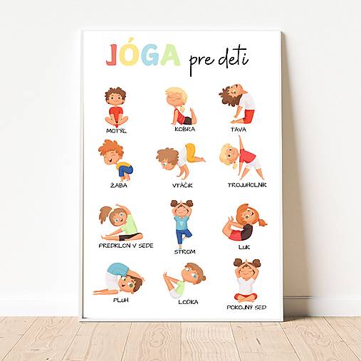 Grafika - Plagát Jóga pre deti PDF + 12 kartičiek - 18031663_