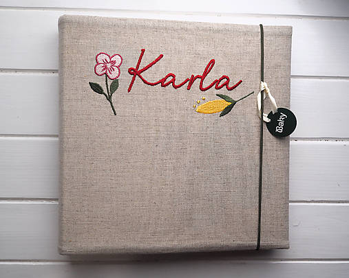 Papiernictvo - Fotoalbum s výšivkou - 18035171_