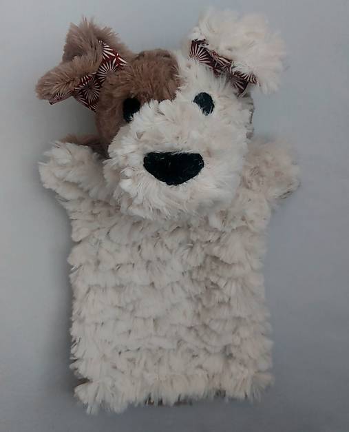 Maňuška psík chlpatý (Smotanovohnedý s hnedými uškami)