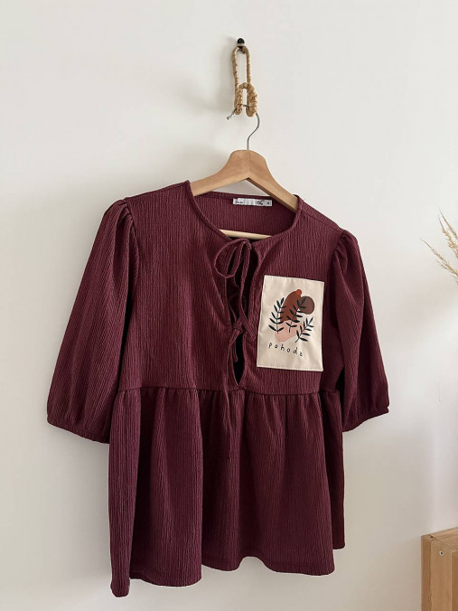 Upcyklovaný top na viazanie POHODA