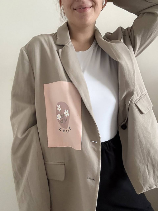 Upcyklované sako ĽÚBIŤ