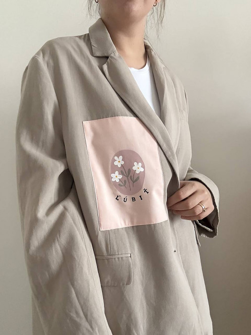 Upcyklované sako ĽÚBIŤ