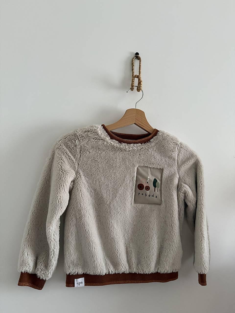 Detská upcyklovaná mikina POHODA