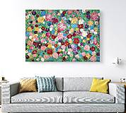 Obrazy - Kvetiny s textúrou - 18036009_