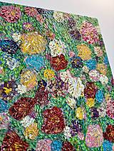 Obrazy - Kvetiny s textúrou - 18036010_