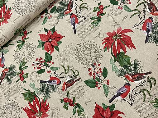 BAVLNA DEKOR / VIANOČNÁ RUŽA/ VTÁČIKY