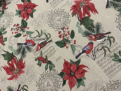 BAVLNA DEKOR / VIANOČNÁ RUŽA/ VTÁČIKY