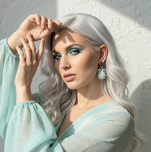 Náušnice - Šujtášové náušnice SALI - 18034766_