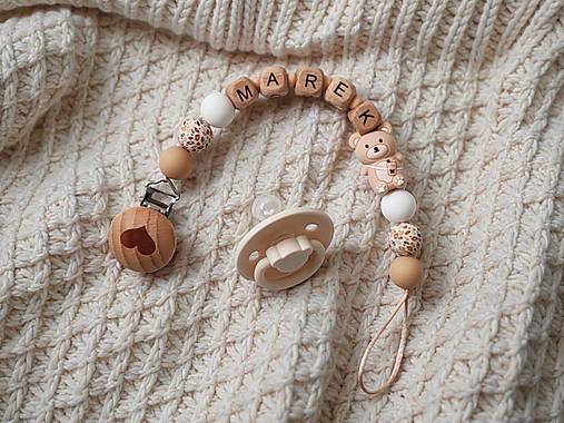 Detské doplnky - Retiazka na cumlík s menom - 18035125_