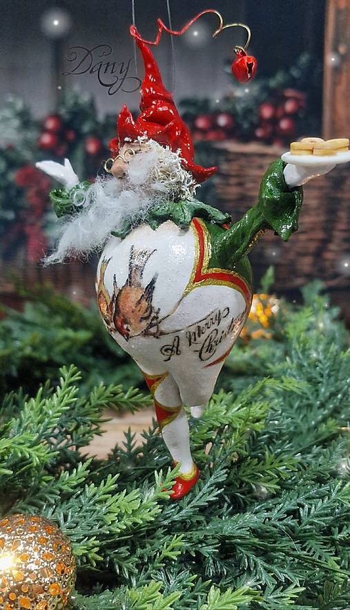 Dekorácie - ~Škriatok BRIADKA~ - 18036214_