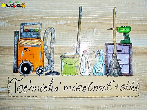 Tabuľky - Menovka na dvere - technická miestnosť - 18036918_