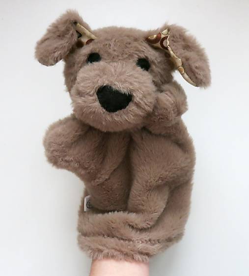 Maňuška psík chlpatý (Hnedý s bublinkovými uškami)