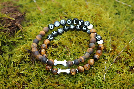 Pre majiteľov psíka _Náramok kostička