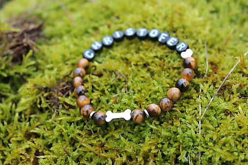 Pre majiteľov psíka _Náramok kostička