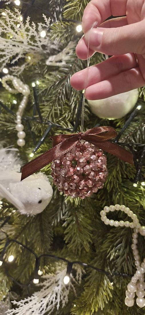 Vianočné gule hnedé