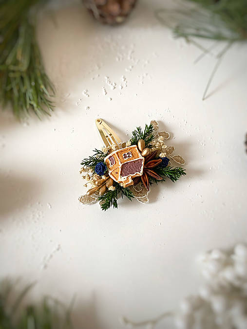 Pukačka do vlasov "vianočný domov "