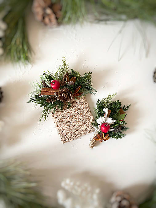 Pierka pre mužov "mágia vianočného lesa"