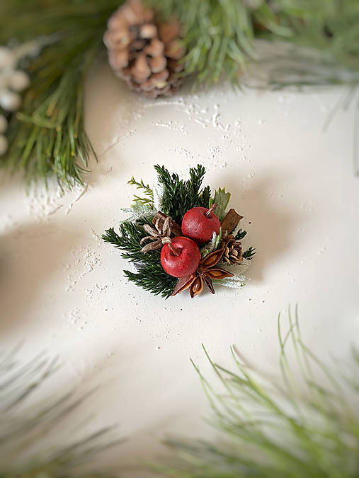 Brošnička "mágia vianočného lesa"