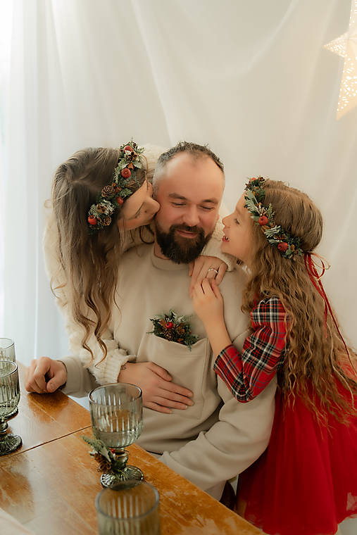 Vianočná čelenka "mágia vianočného lesa"