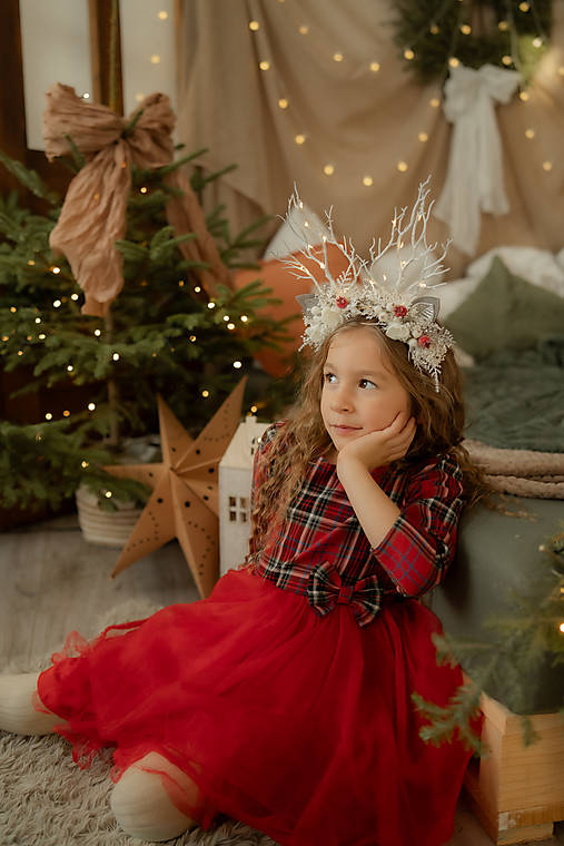 Čelenka so svetielkami "zimná krajina "