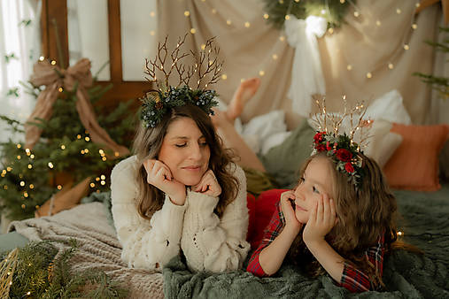 Čelenka so svetielkami "zimný les"