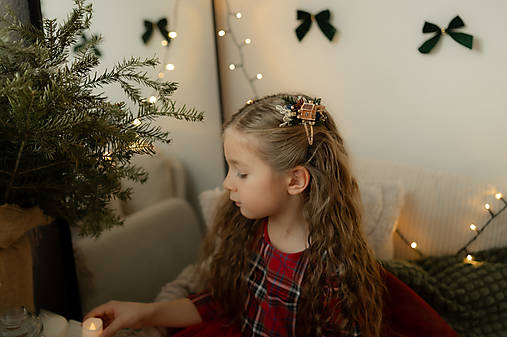 Pukačka do vlasov "vianočný domov "