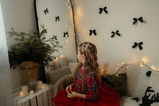 Pukačka do vlasov "vianočný domov "