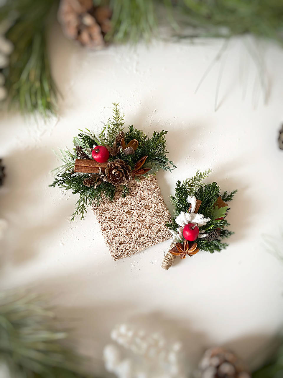 Pierka pre mužov "mágia vianočného lesa"