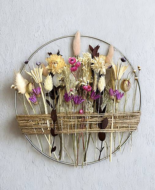 Dekorácie - Originálny Boho prírodný veniec – handmade - 18038701_