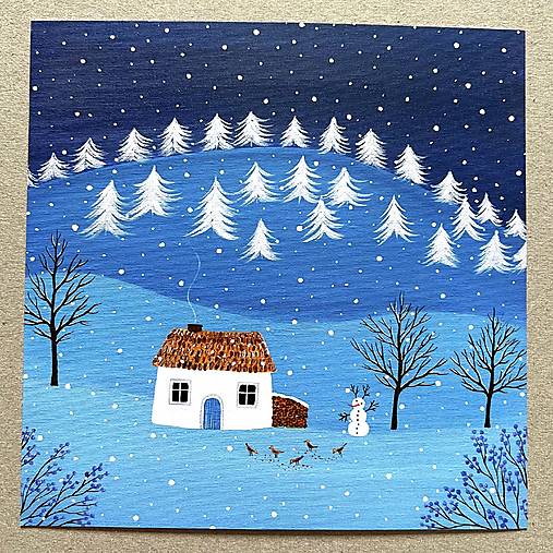 Klasické pohľadnice 15x15cm (Modrý súmrak)