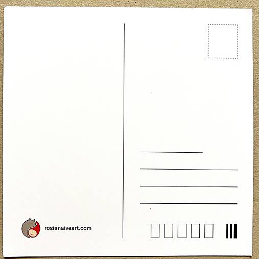 Klasické pohľadnice 15x15cm (Fialová)