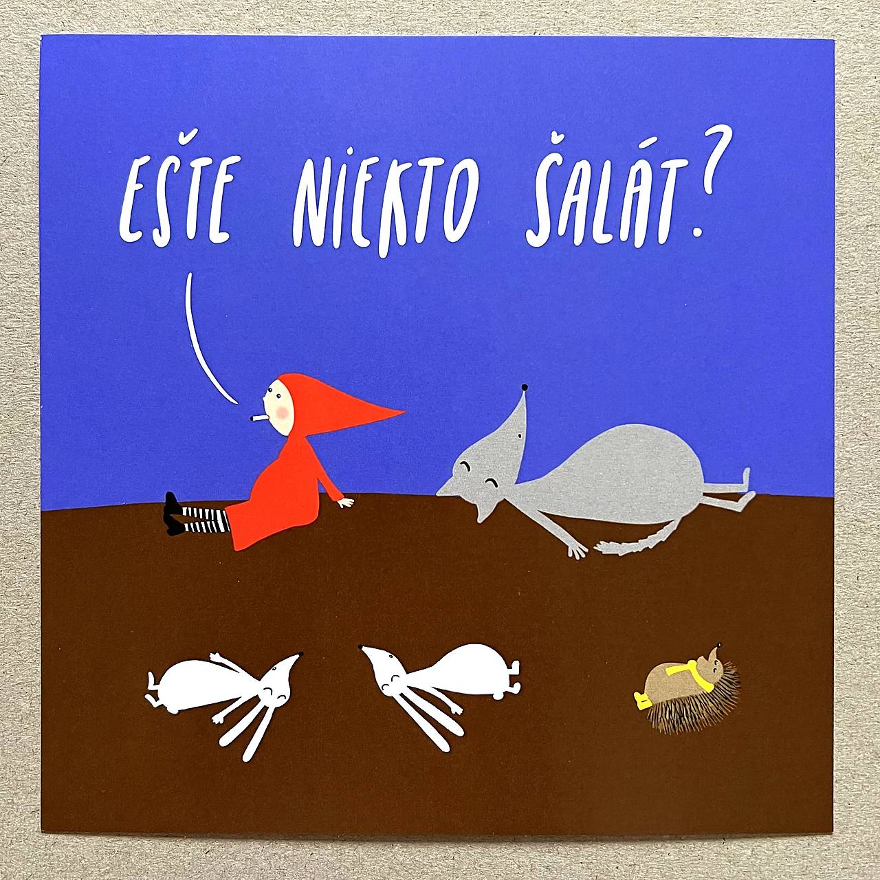 Klasické pohľadnice 15x15cm (Ešte niekto šalát)