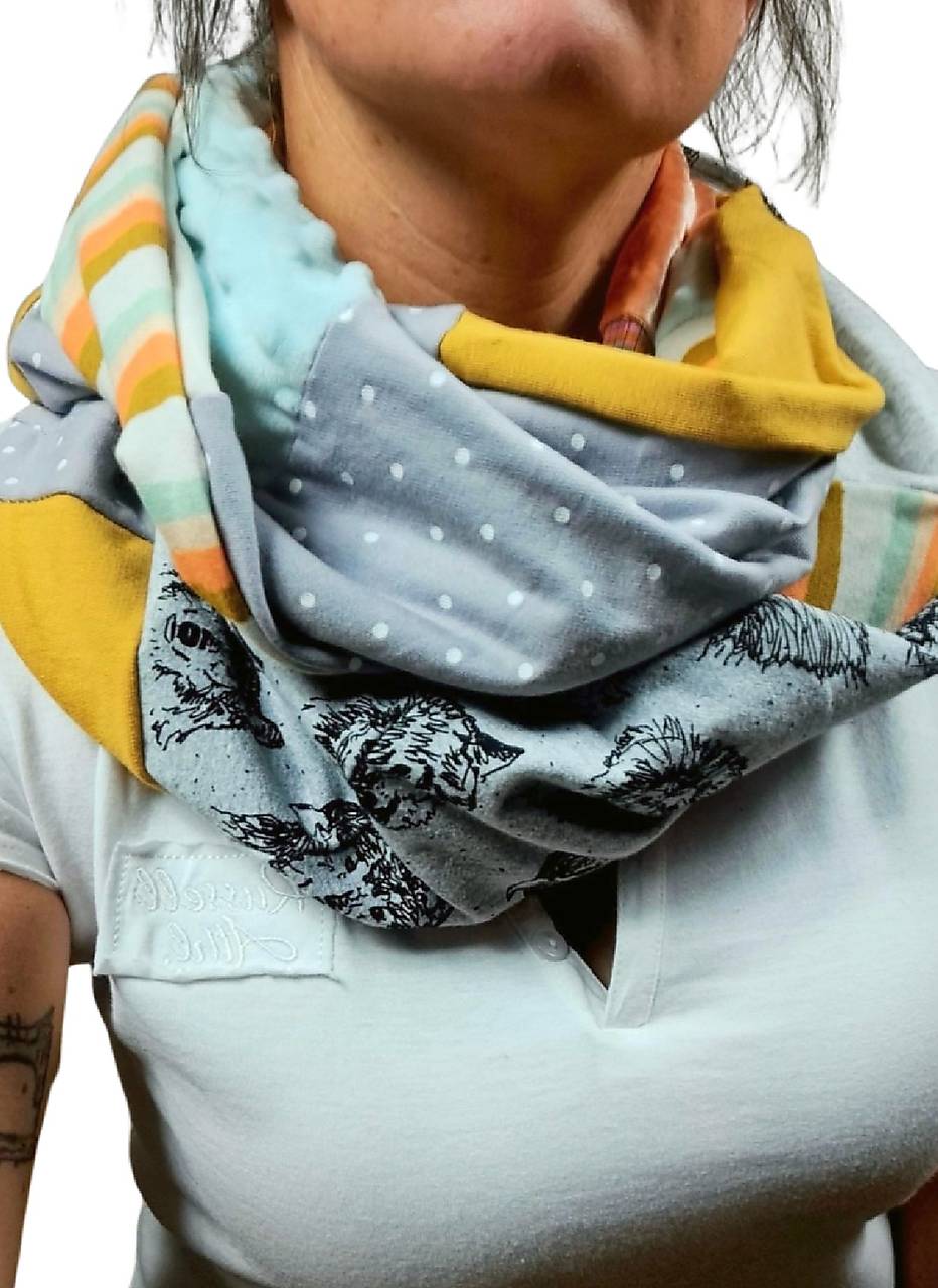 Nákrčník/šála patchwork